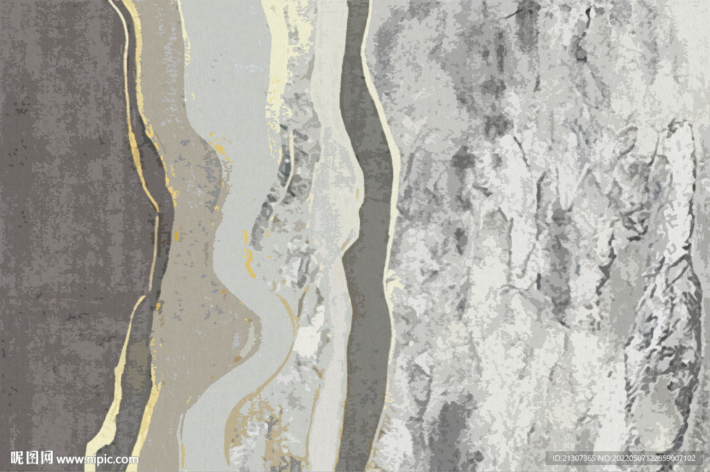 侘寂ins风地毯 北欧抽象地毯