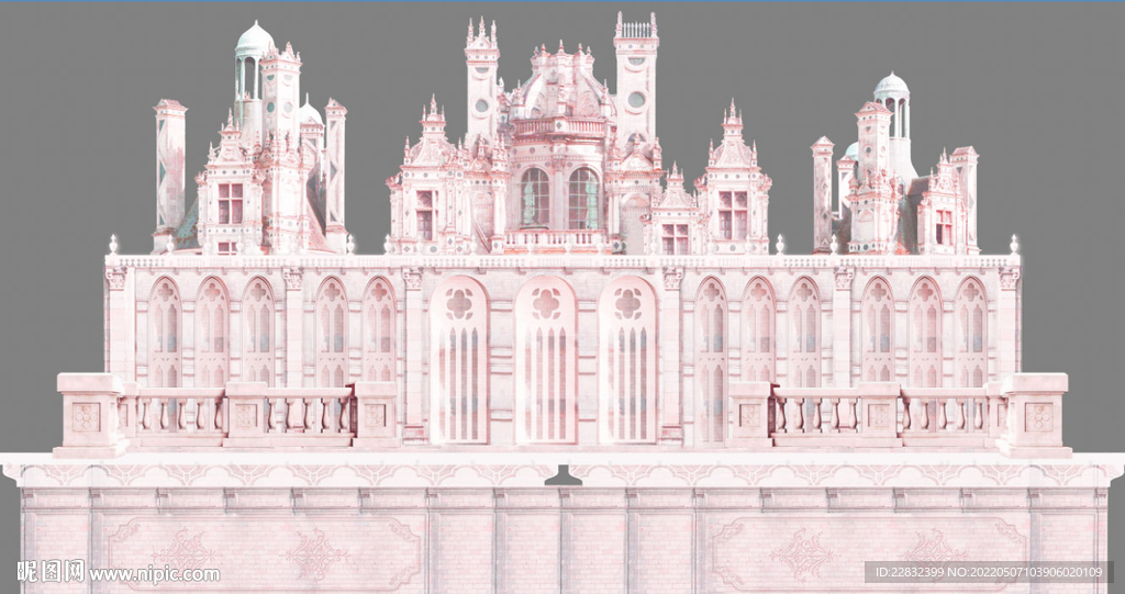 梦幻粉色城堡