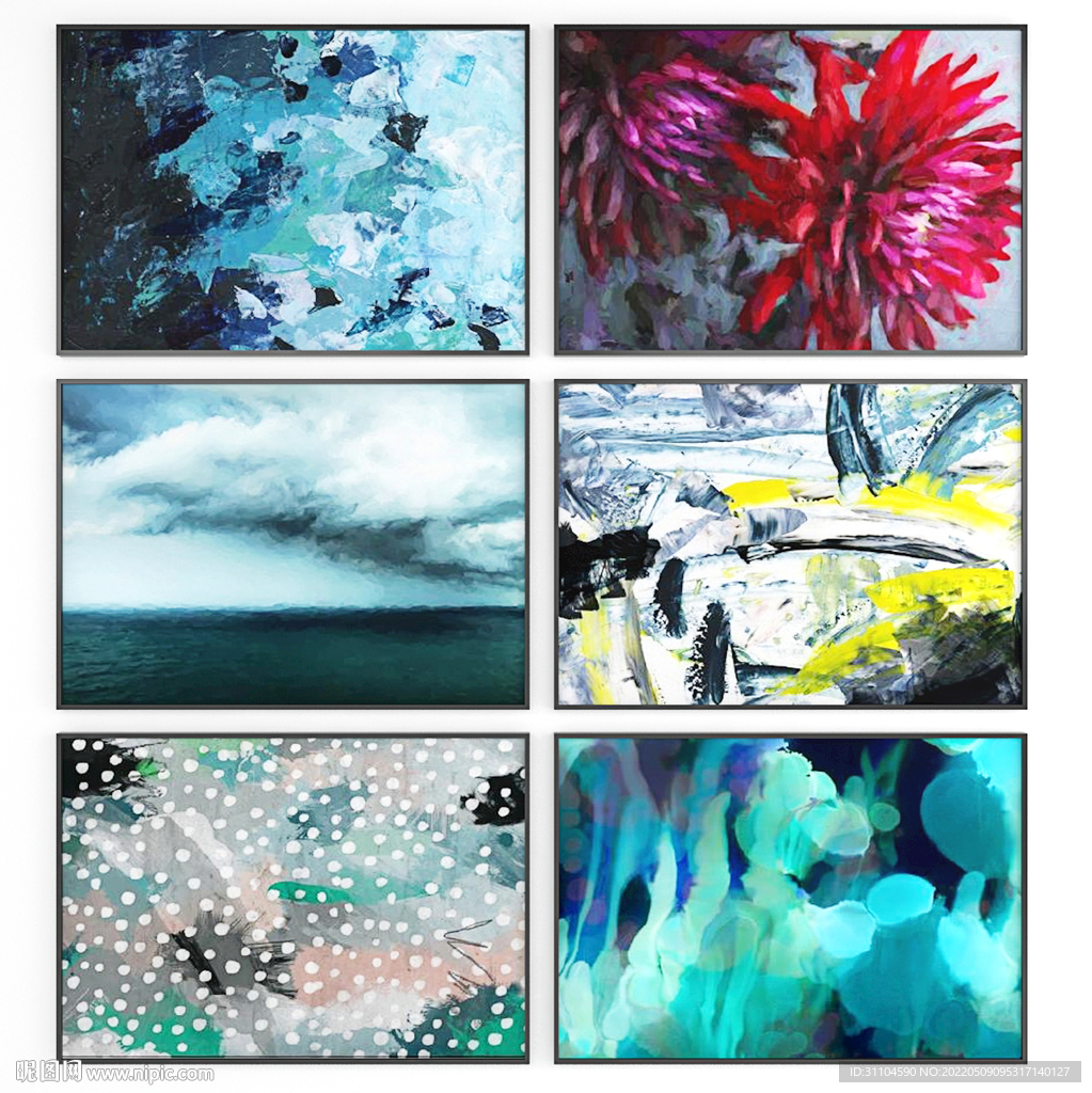 抽象艺术画组合