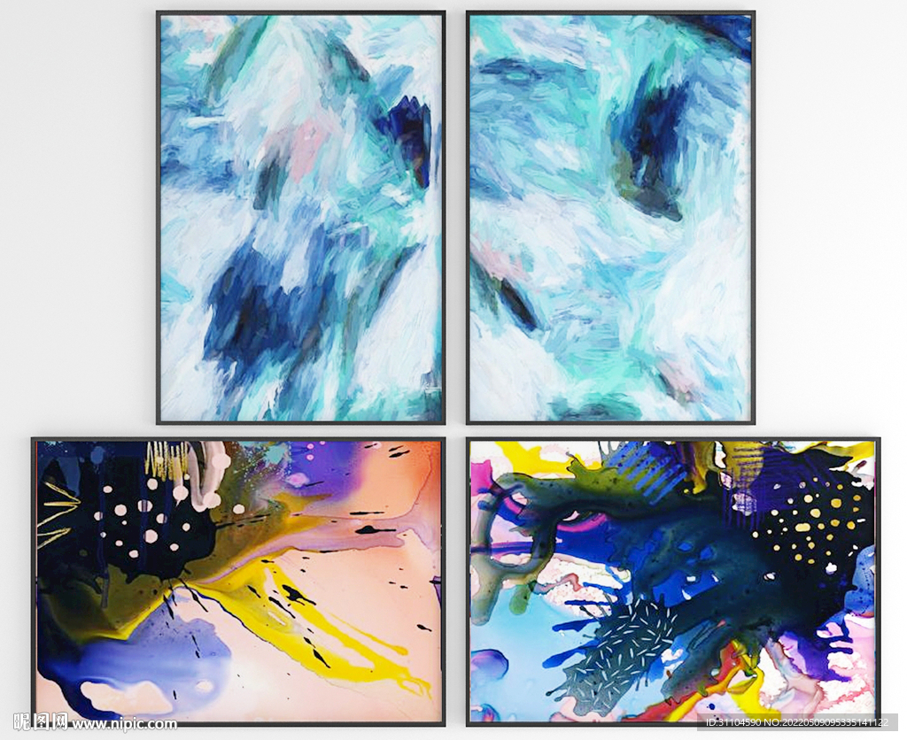 抽象装饰画组合