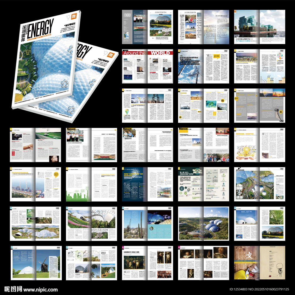 公司展示内刊word设计模板