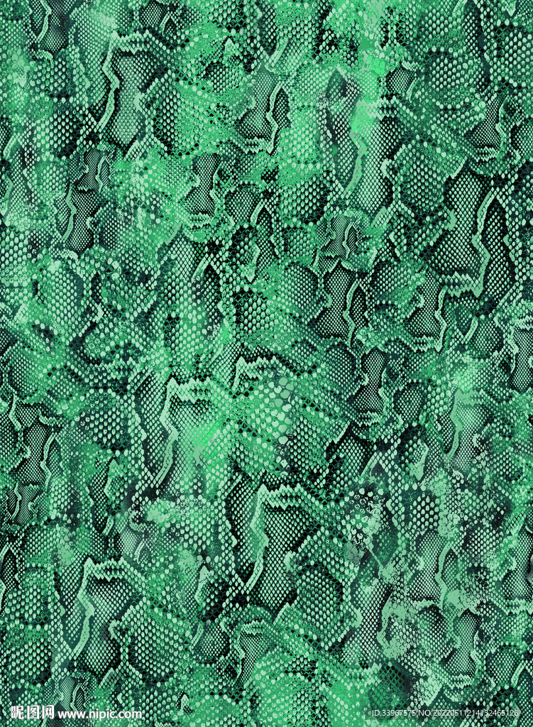 数码 印花 循环 效果 蛇皮