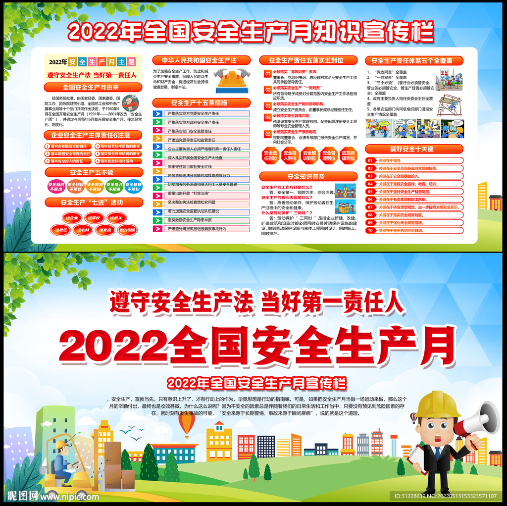 2022年安全月展板