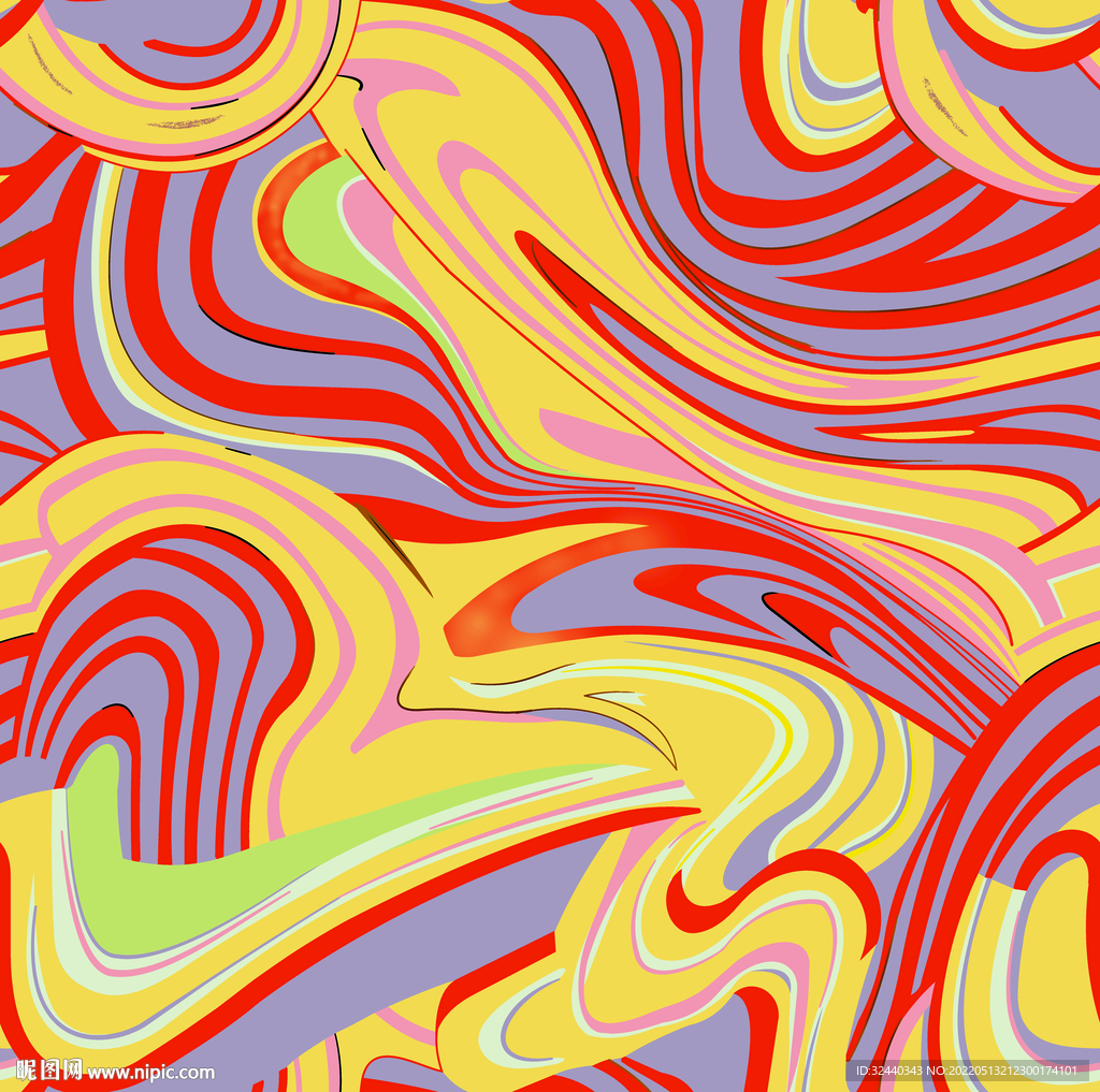 大牌  几何图  水波纹