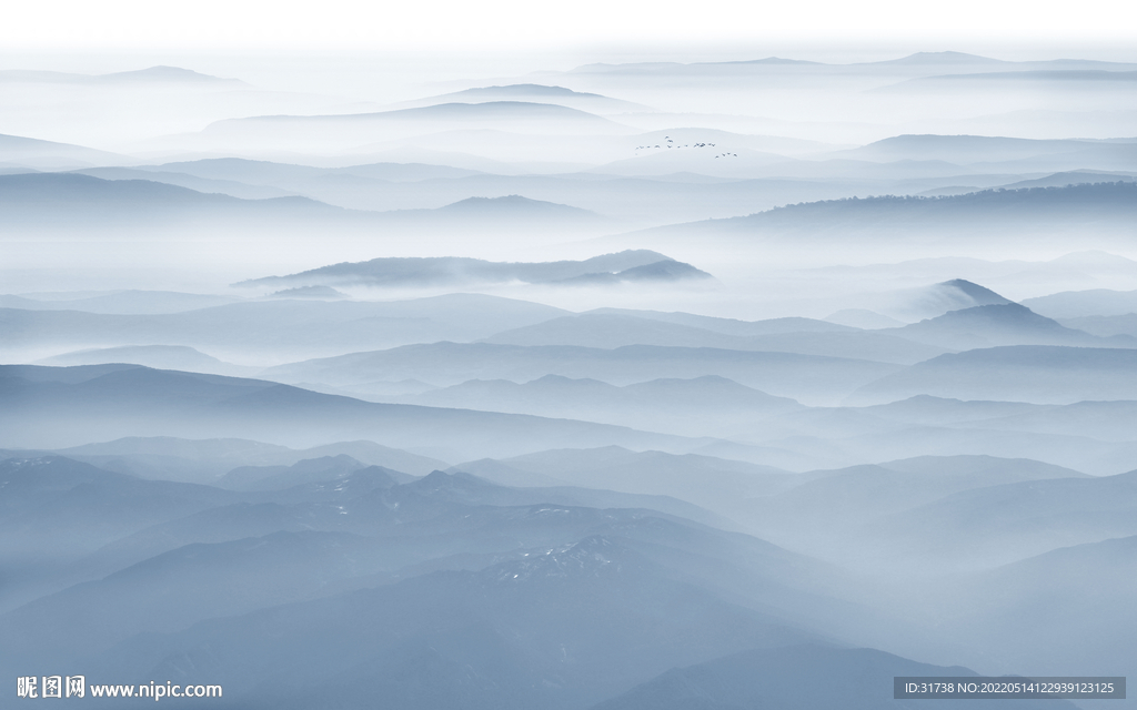 新中式水墨山水背景墙