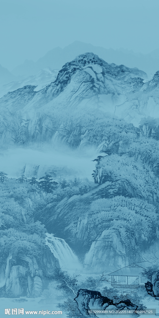 最新 玄关风景山水 TIF分层