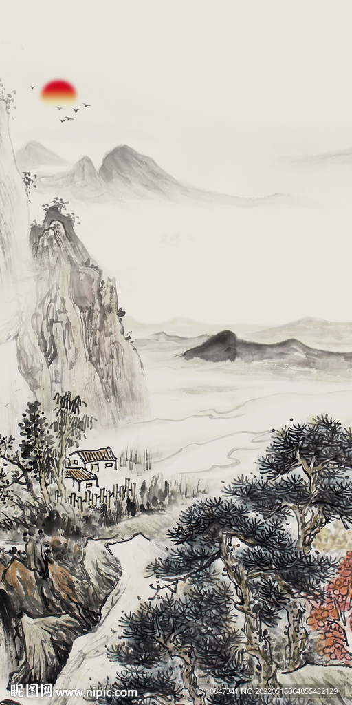 高端大气中式玄关 TIF分层