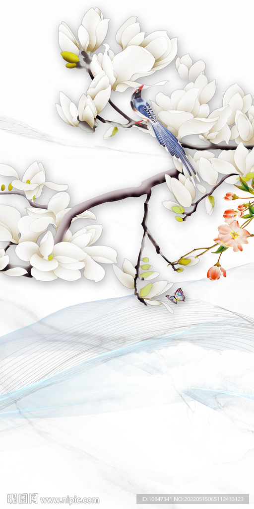 背景墙高端中式玄关 TIF分层