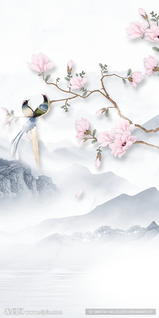 现代 高端中式玄关 TIF分层