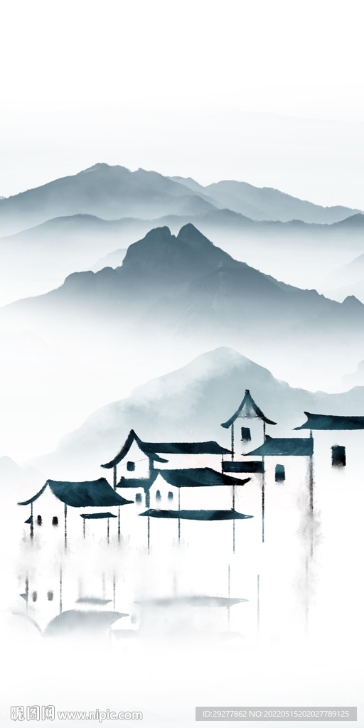 江南现代山水玄关 TIF分层