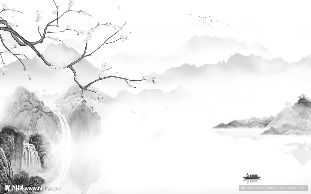 别墅意境高档山水 TIF分层