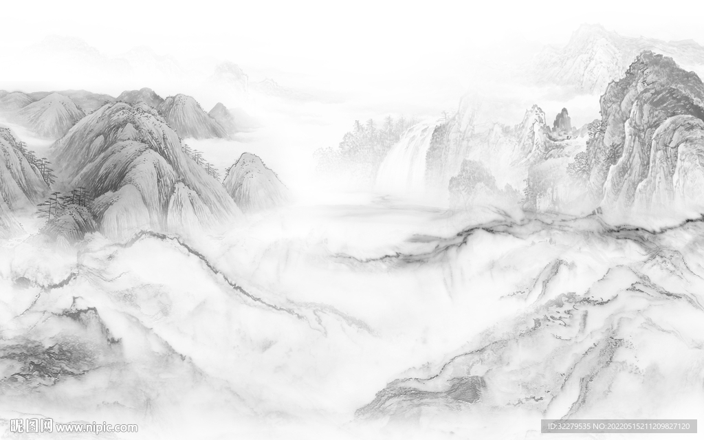 石纹最新爆款山水 TiF分层