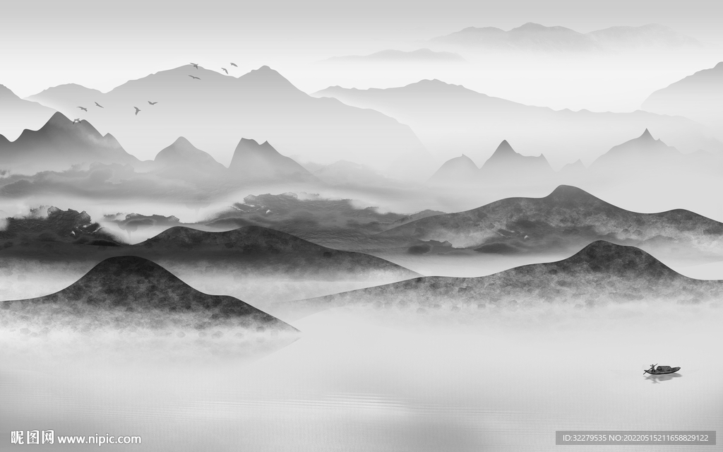 中国风最新爆款山水 TiF分层