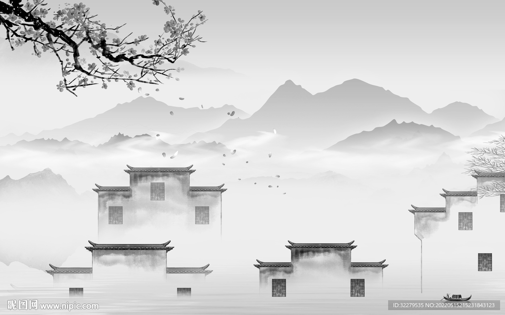 新上架高端灰色山水 TiF分层