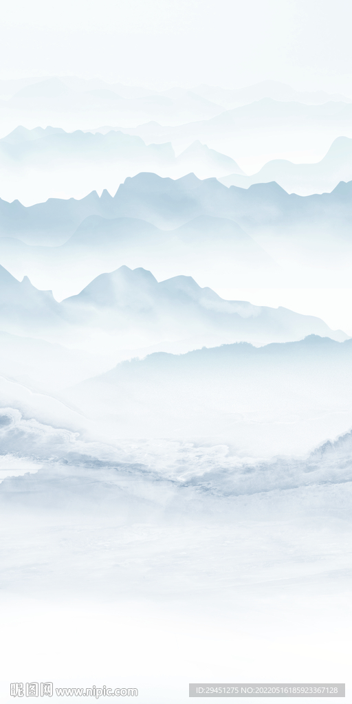 中式山水现代玄关 tif分层