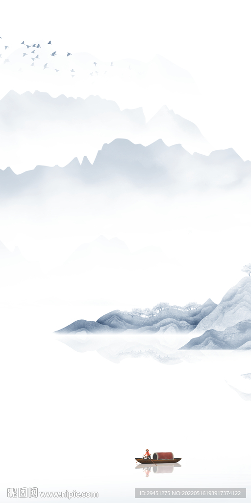 爆款新款山水玄关 tif分层