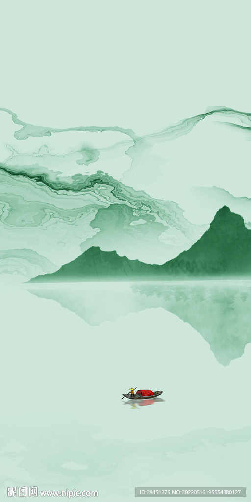 人气新款山水玄关 tif分层