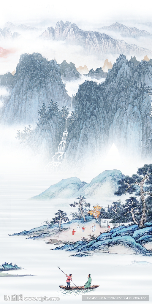 古风高端玄关山水 TIF分层