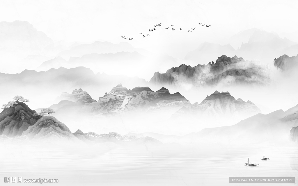 新款 风景高档山水 tif分层