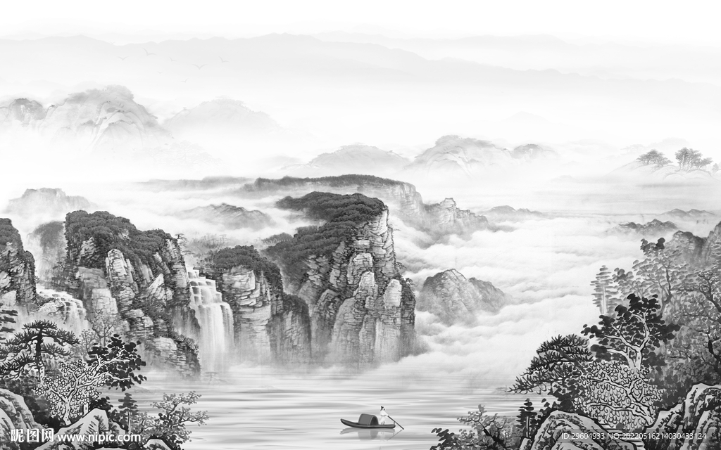 最新风景高档山水 tif分层