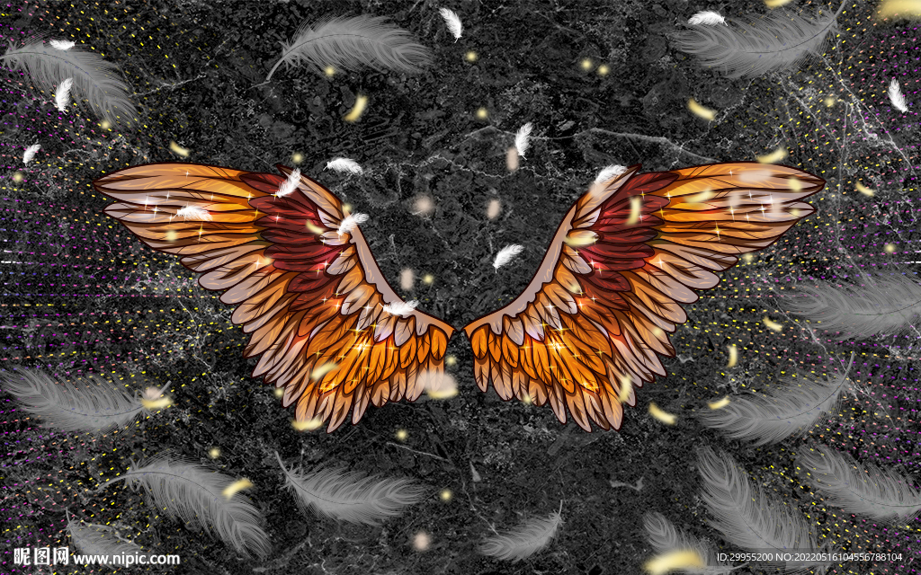 网红翅膀酒吧背景墙