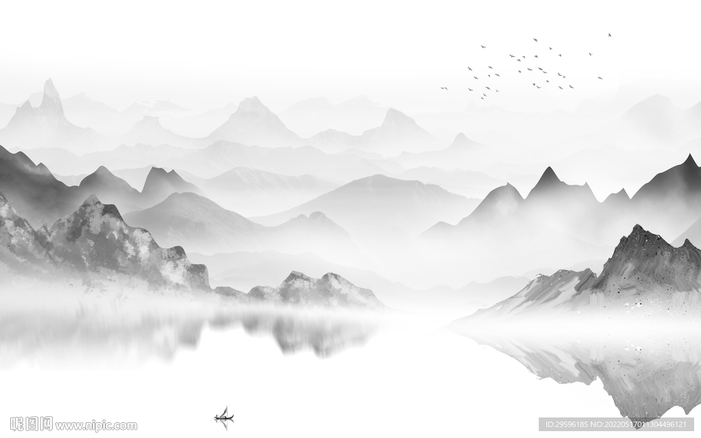 新品 别墅客厅山水 TIF分层