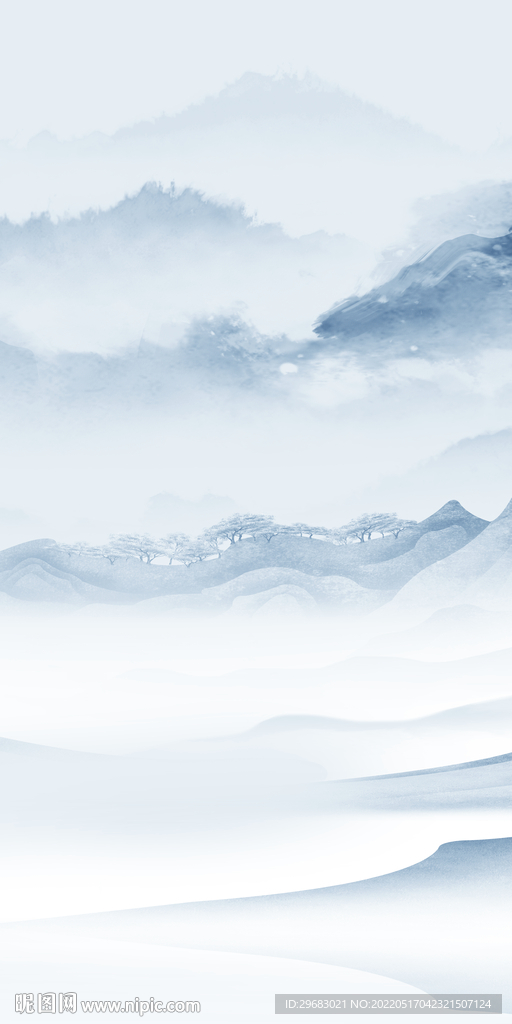 最新 玄关大气山水 TIf分层