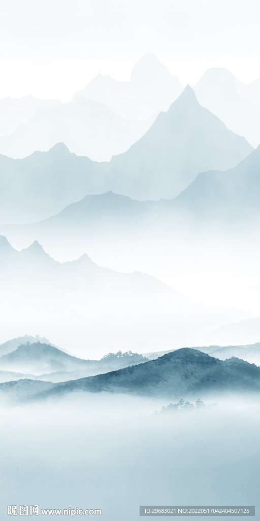 新中式玄关大气山水 TIf分层