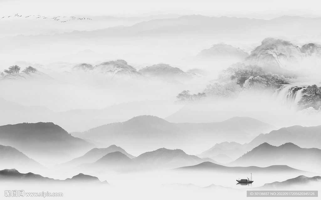 爆款最新山水大图 tif分层