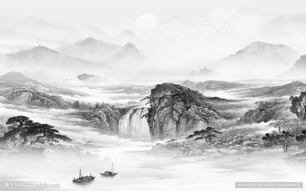 新款最新山水大图 tif分层