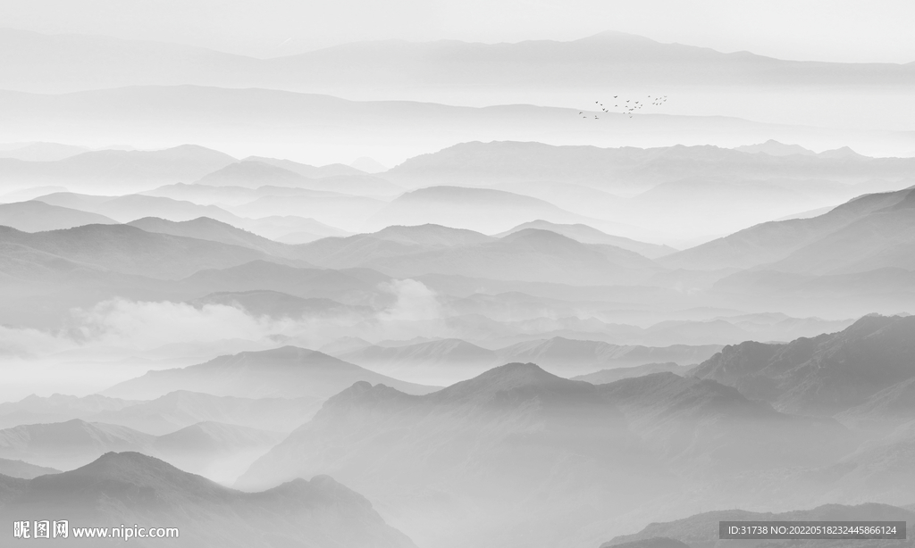 水墨山水背景画