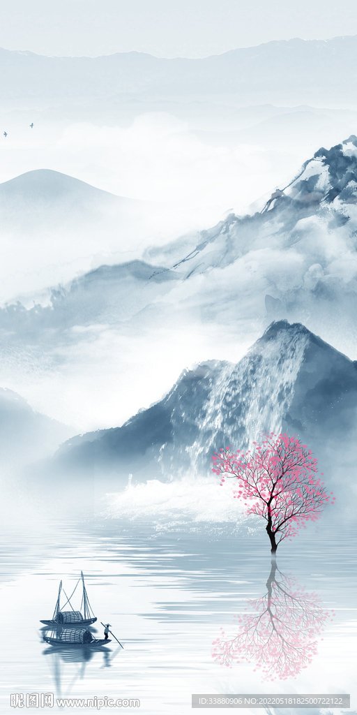 高雅无框新玄关画 TIf分层