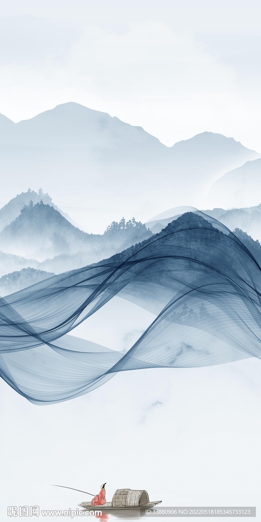 别墅无框新玄关画 TIf分层