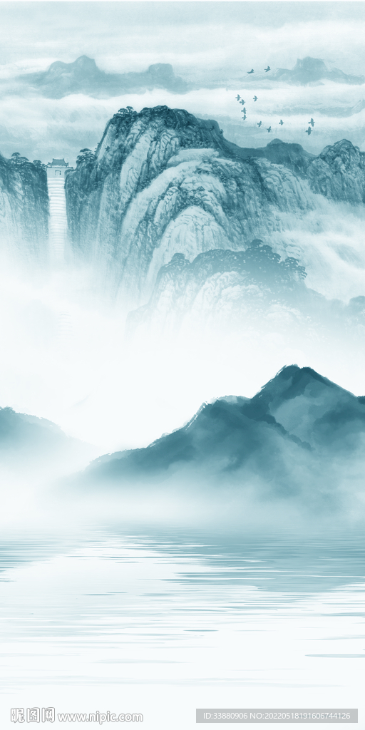 背景墙无框新玄关画 TIf分层