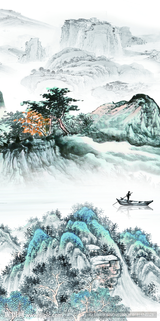 爆款 无框新玄关画 TIf分层