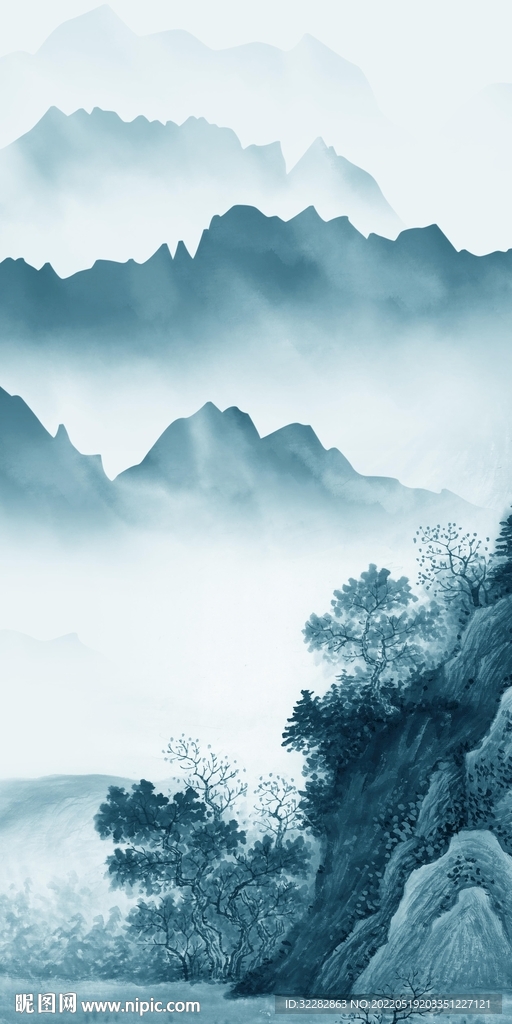 别墅中式高档玄关 Tif分层