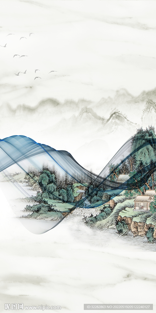 别墅最新画玄关图 tif分层