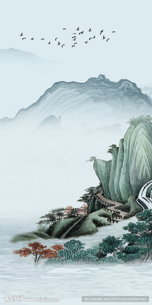 意境 高档新款玄关 tif分层