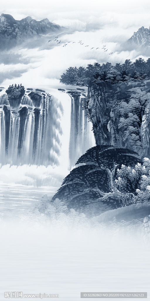 国画高档新款玄关 tif分层