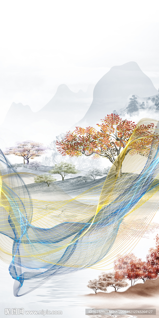 新品高档新款玄关 tif分层