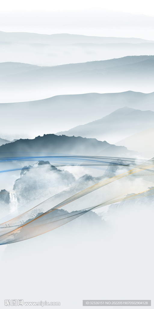 中国风新品高档玄关 TiF分层