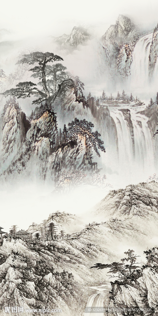 新中式高档背景玄关 TiF分层