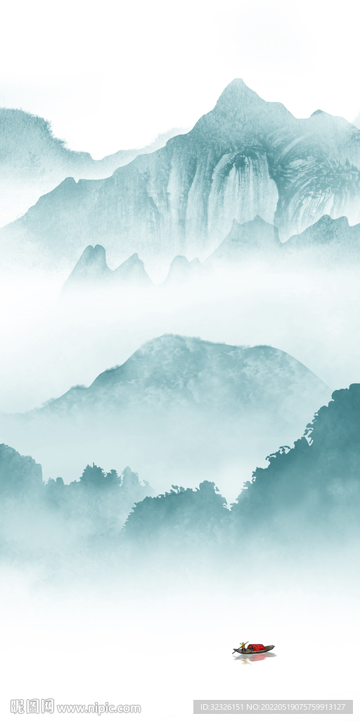 意境高档背景玄关 TiF分层