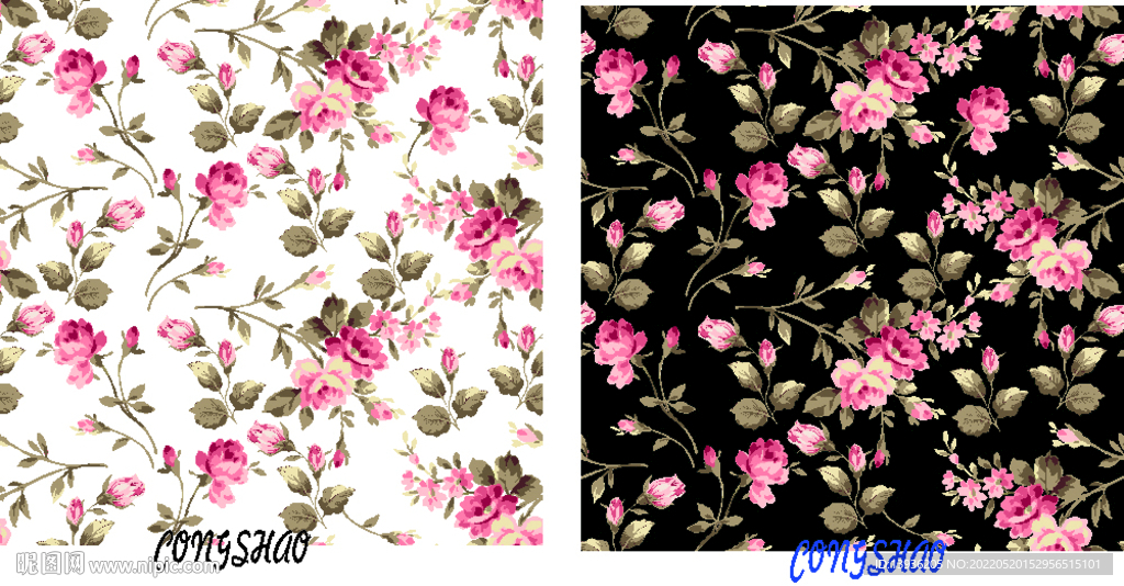 手绘花 大花 玫瑰花