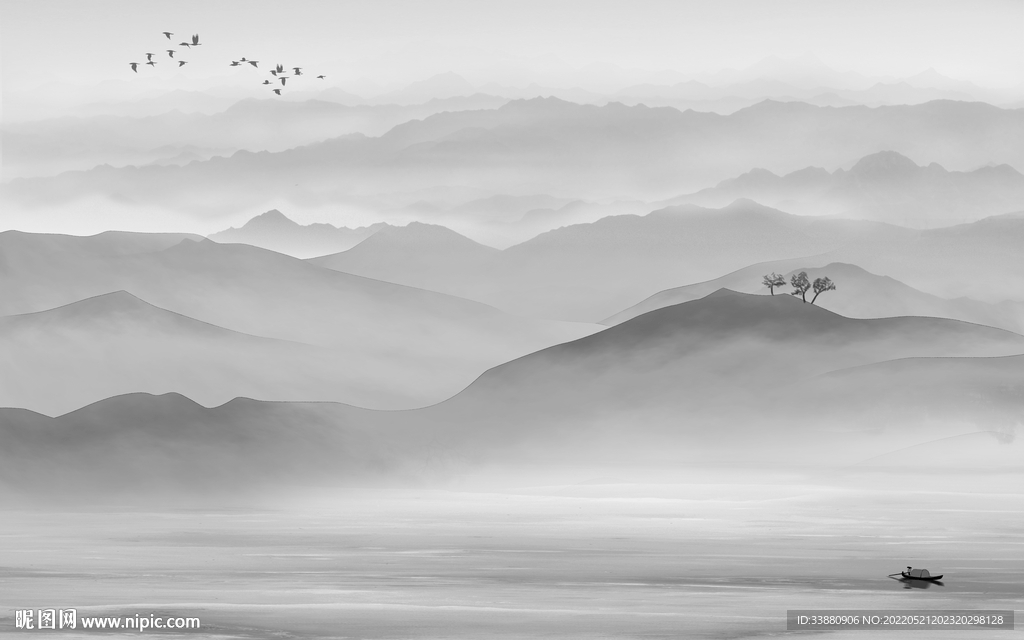 风景最新意境山水 tif分层