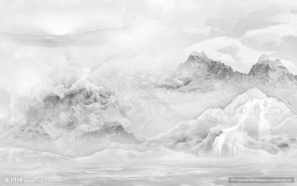 别墅大气现代山水 tif分层