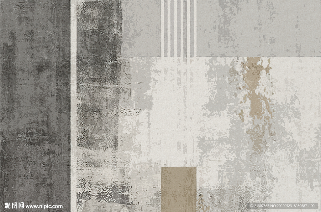 侘寂ins风地毯 北欧抽象地毯