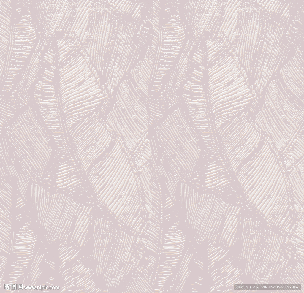 线条芭蕉叶装饰画