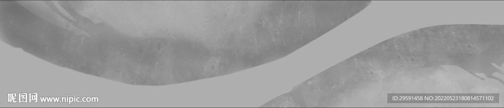 手绘月球装饰画