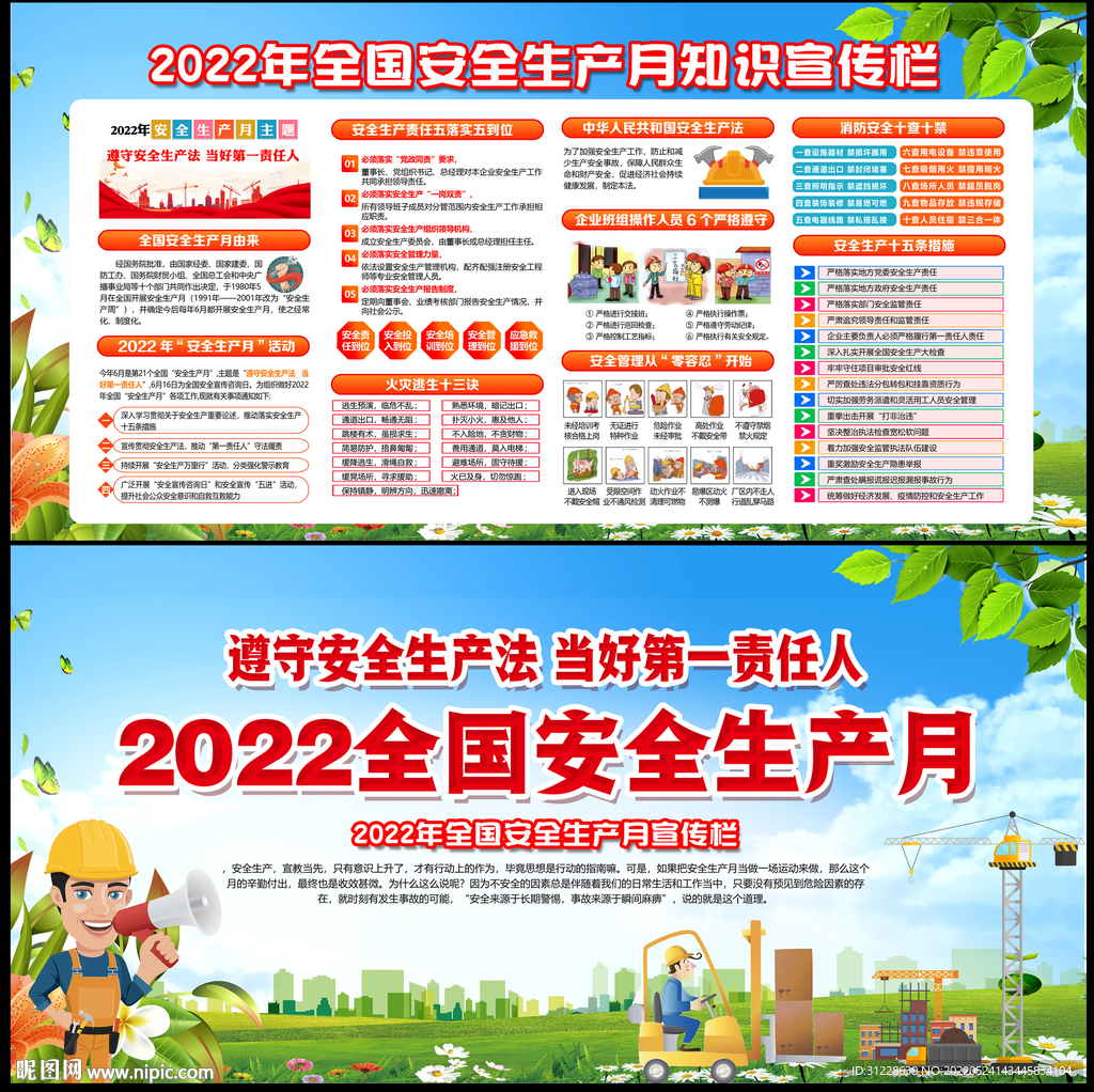 2022年安全月展板